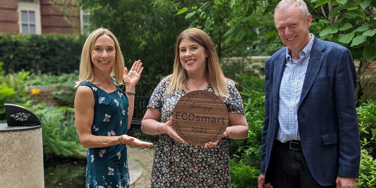 BMA House achieves ECOsmart Platinum accreditation